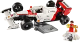 Lego McLaren MP4/4 with Ayrton Senna minifigure.
