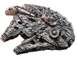 Angled view of Lego Millennium Falcon UCS 75192.