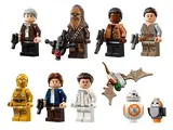 Lego Millennium Falcon UCS 75192 character lineup.