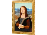 Built LEGO Mona Lisa portrait.