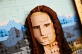 Detailed Mona Lisa face.
