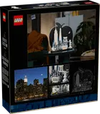Back view of the Lego New York City The Big Apple 21066 box.