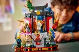 Child interacting with LEGO Ninjago 71866.