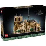 Full angled view of Lego Notre-Dame.