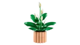 Front view of assembled LEGO Peace Lily.