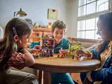 Group playing with LEGO set.