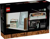 Retro Radio box back, phone compartment shown.