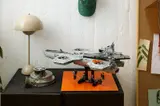 Assembled Helicarrier on display.