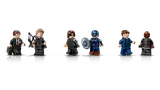 Minifigure lineup close-up.