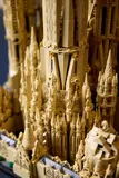 Close-up of spires and facade
