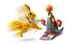 LEGO Jolteon attacking the arena.
