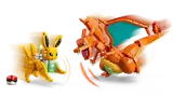 LEGO Charizard and Jolteon in battle.