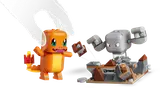Hand interacts with Charmander and Geodude.