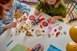 Kids building and playing.