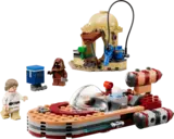 Assembled LEGO Luke's Landspeeder 75420 set.