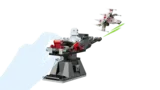 Stormtrooper firing laser turret against X-Wing.