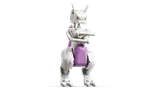 LEGO Mewtwo pose variation.