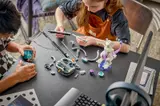 Children building Mewtwo's Lab.
