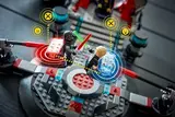LEGO 75427 lightsaber duel with Smart Play reactions.