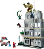 Constructed LEGO Marvel Spider-Man vs. Hulk Epic Clash set.
