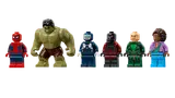 LEGO Marvel Epic Clash minifigure lineup.