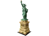 Front view of built LEGO Statue of Liberty.