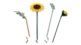 Individual LEGO Sunflower Bouquet stems