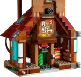 Lego The Burrow ground floor fireplace detail.