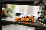 Lego Supra MK4 on display.