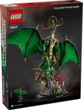 Back of the Guardian Dragon box, showing model scale.