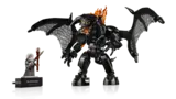 Balrog and Gandalf figures isolated.