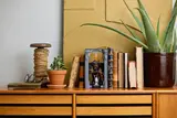 Balrog Book Nook on shelf with books.