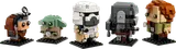 All five BrickHeadz figures.