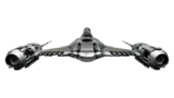 Front-elevated view of Lego N-1 Starfighter UCS