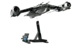 Underside view of Lego N-1 Starfighter UCS on stand