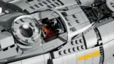 Close-up of Lego N-1 Starfighter UCS cockpit