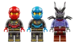 Minifigures from LEGO Ninjago Twin Titan Mechs set.