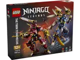 LEGO Ninjago The Twin Titan Mechs (71870) box art.