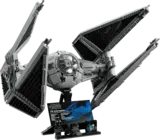 TIE Interceptor model with info plaque.