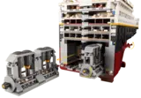 LEGO Titanic engine room interior.
