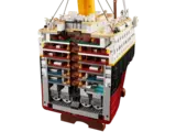 LEGO Titanic cross-section interior.