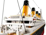 LEGO Titanic funnels and deck detail.