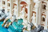 Statues and central arch.