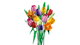 Assembled LEGO Tulip Bouquet.