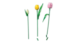 Individual LEGO tulip variations.