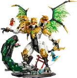 Assembled LEGO Ninjago Ultra Dragon.