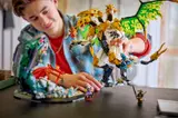 Person playing with LEGO Ninjago set.