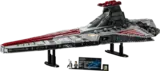 Lego Venator UCS 75367 on stand with minifigs.