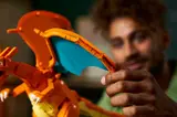 Adjusting LEGO Charizard's wing