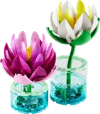 Finished LEGO Water Lilies models.